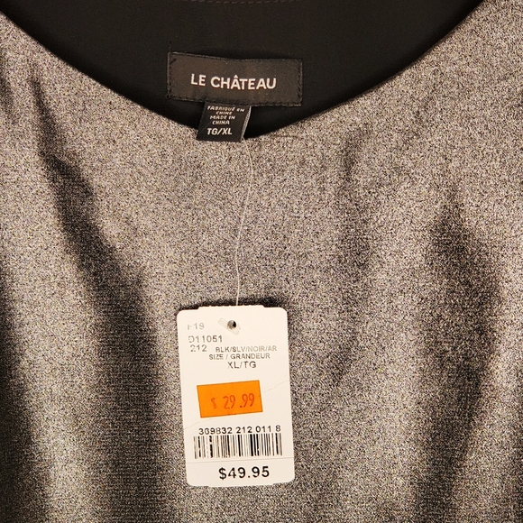 NWT Metallic Silver Ladies Tank Top - Picture 5 of 5